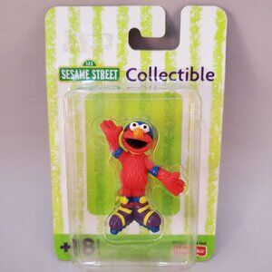 Roller Blading Elmo Figure Pvc Sesame Street Fisher Price Preschool 2.5 inch